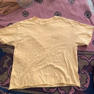 Brandy Melville Honey embroidered shirt